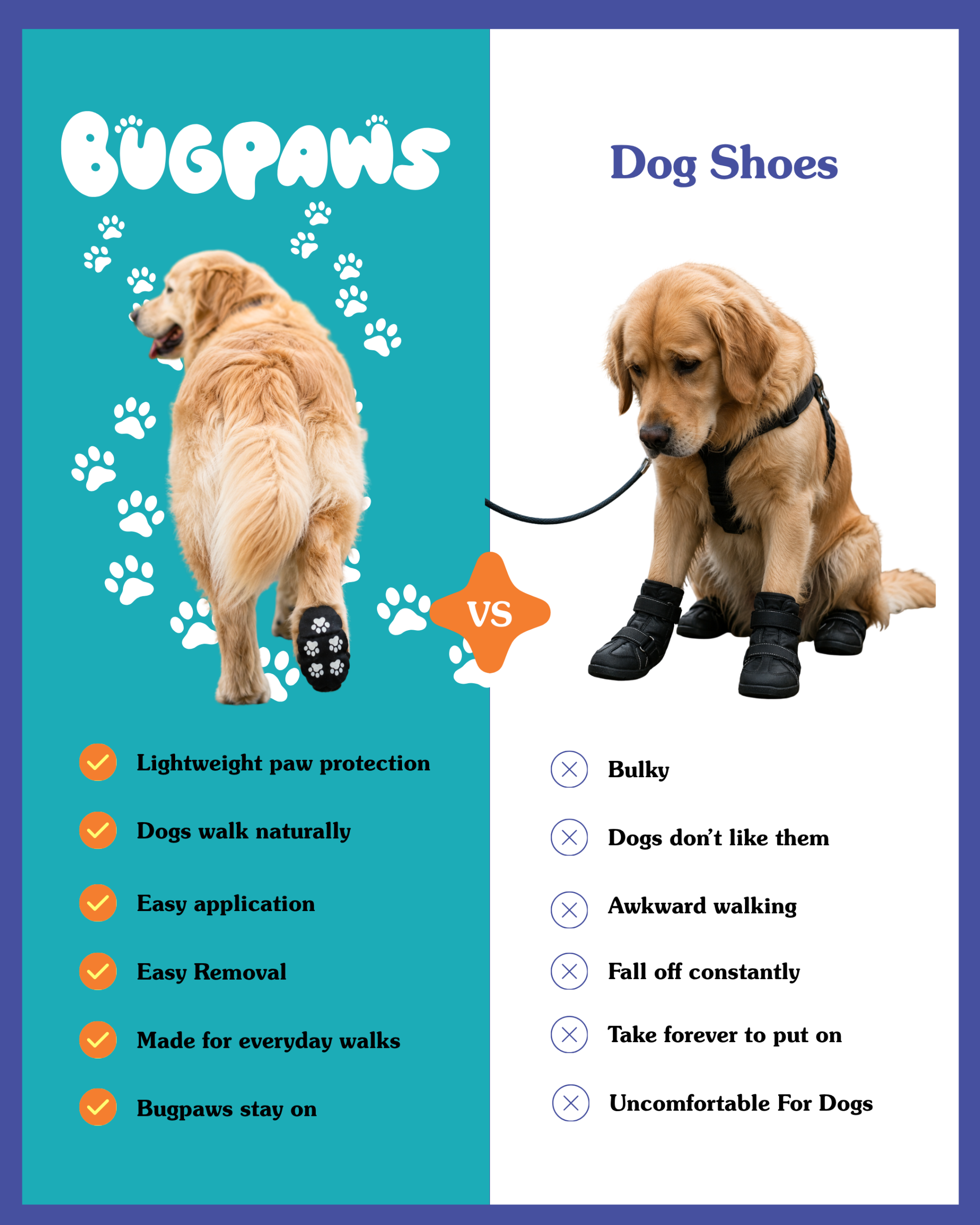 Bugpaws Vs. Dog Shoes